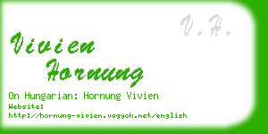 vivien hornung business card